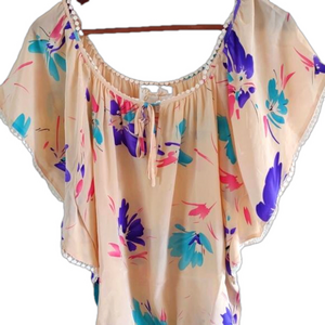 YUMI Kim floral silk top